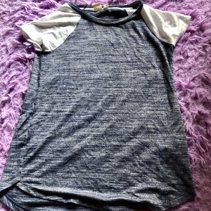 Blue and white shirt !